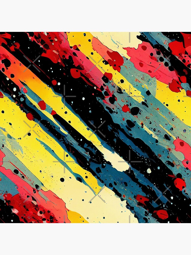 Disover Rainbow Paint Splatter #15 Premium Matte Vertical Poster