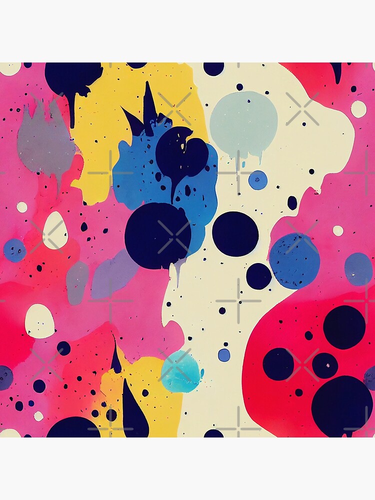 Disover Paint Dots Rainbow Paint Splatter #16 Premium Matte Vertical Poster