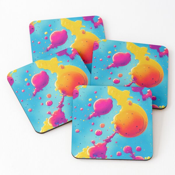 Item preview, Blue And Pink Rainbow Paint Splatter #17 designed and sold by Unicorn Trainwreck.