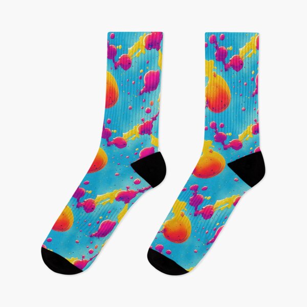 Item preview, Blue And Pink Rainbow Paint Splatter #17 designed and sold by Unicorn Trainwreck.