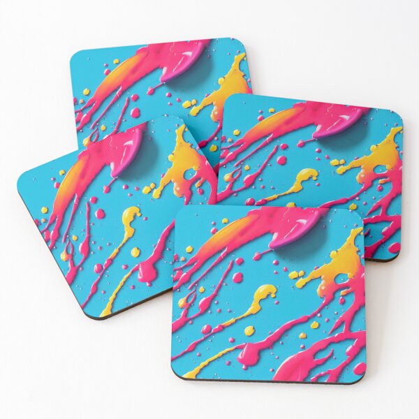 Item preview, Blue Pink Paint Splatter #18 designed and sold by Unicorn Trainwreck.