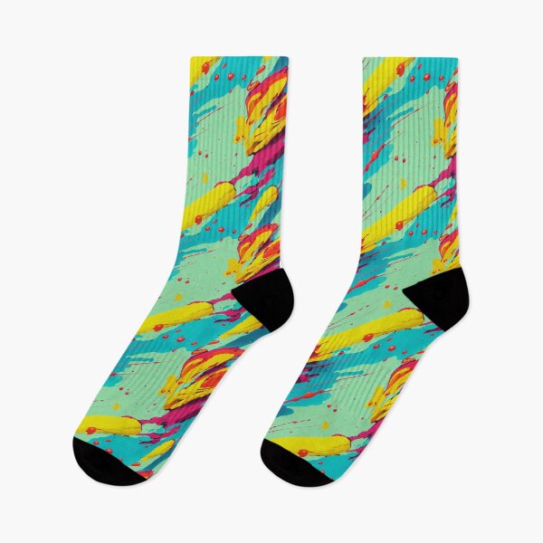 Item preview, Teal Rainbow Paint Splatter #19 designed and sold by Unicorn Trainwreck.