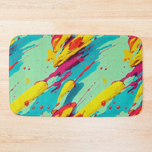 Item preview, Teal Rainbow Paint Splatter #19 designed and sold by Unicorn Trainwreck.