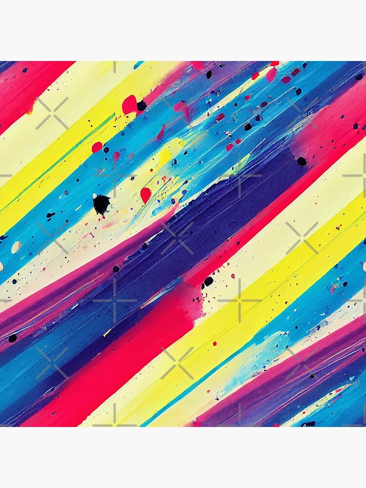 Discover Rainbow Paint Splatter #20 Premium Matte Vertical Poster