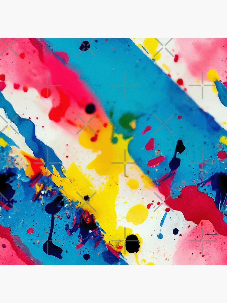 Disover Rainbow Paint Splatter #22 Premium Matte Vertical Poster
