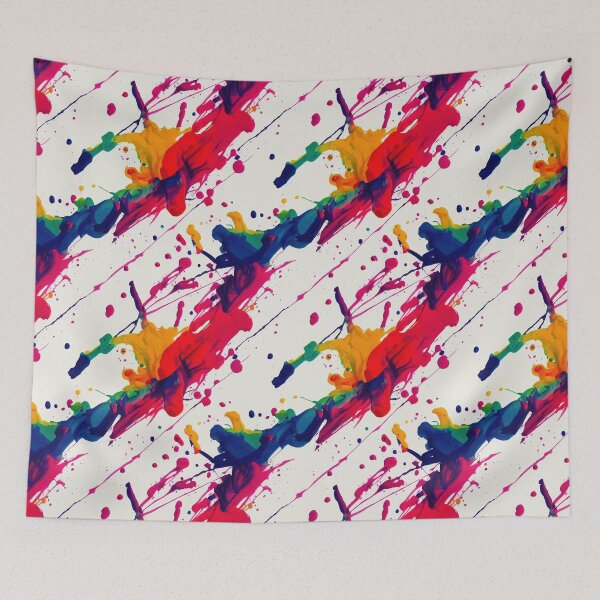 Item preview, White Rainbow Paint Splatter #23 designed and sold by Unicorn Trainwreck.