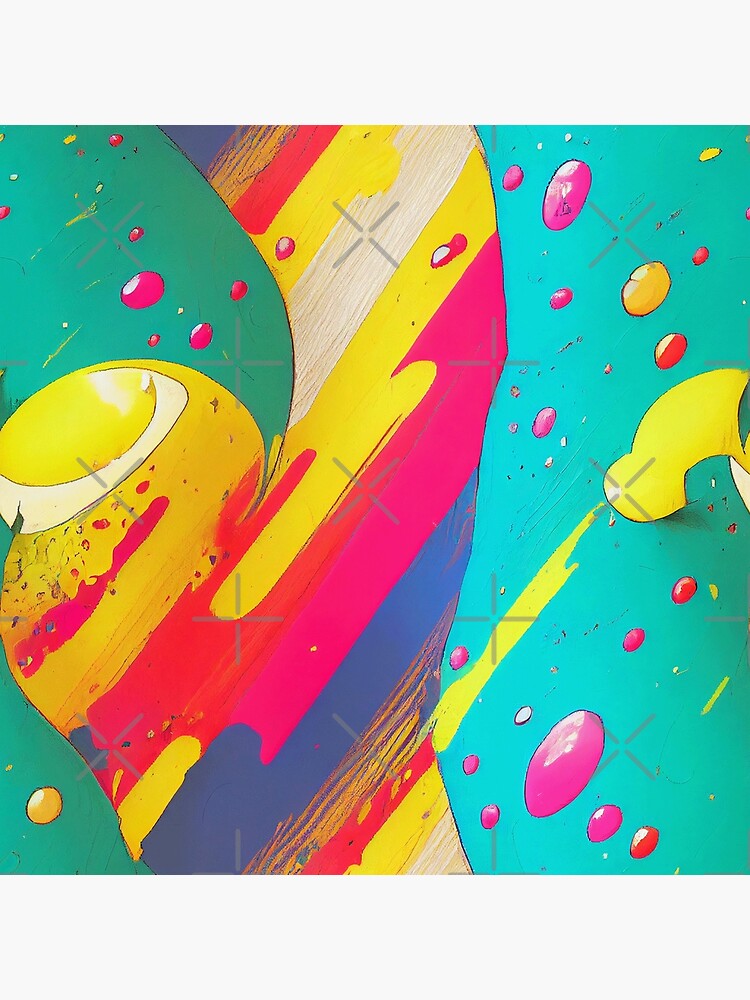 Discover Rainbow Paint Splatter #24 Premium Matte Vertical Poster