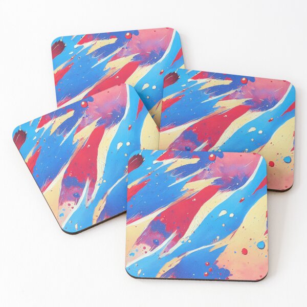 Item preview, Blue Rainbow Paint Splatter #25 designed and sold by Unicorn Trainwreck.