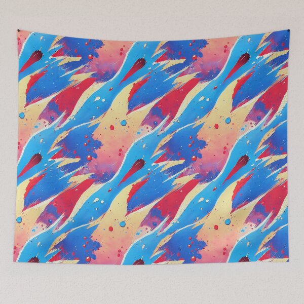 Item preview, Blue Rainbow Paint Splatter #25 designed and sold by Unicorn Trainwreck.