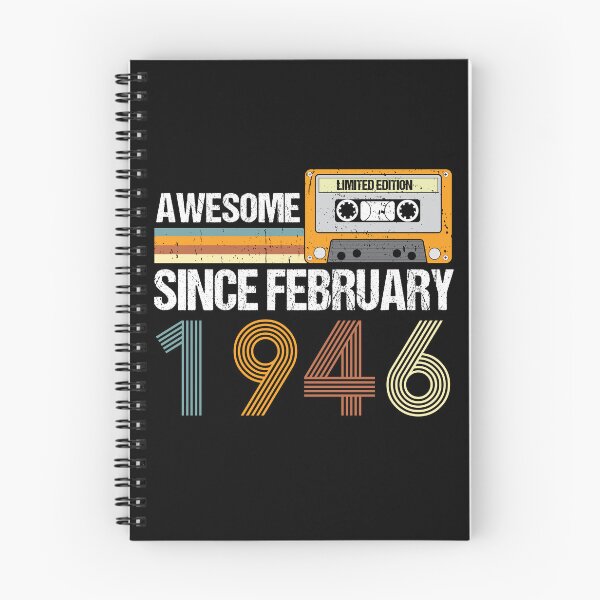 Item preview, Awesome Since February 1946 | 77th Birthday Gifts | 77 Years Old Gifts designed and sold by AMINE  ★★★★★.