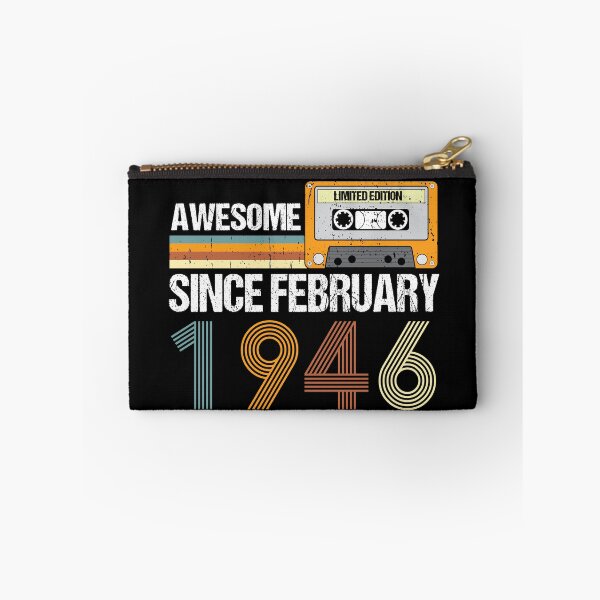 Item preview, Awesome Since February 1946 | 77th Birthday Gifts | 77 Years Old Gifts designed and sold by AMINE  ★★★★★.