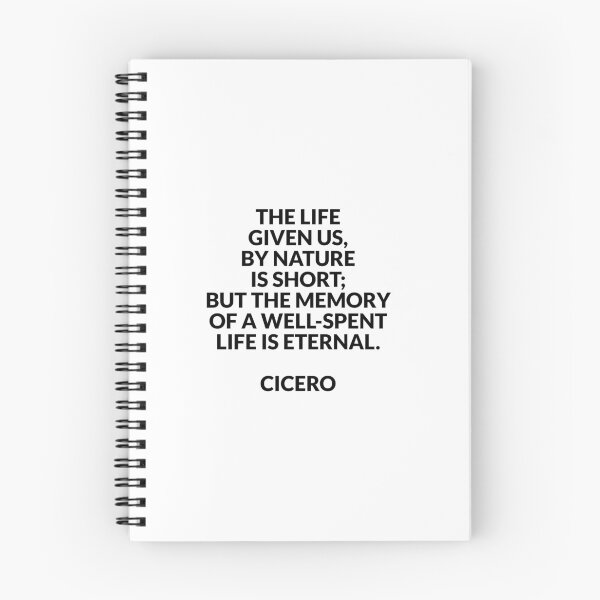 Item preview, The life given us, by nature is short; but the memory of a well-spent life is eternal - Cicero quotes designed and sold by Inspirationmotivation.