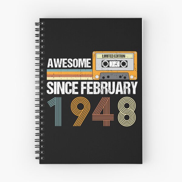 Item preview, Awesome Since February 1948 | 75th Birthday Gifts | 75 Years Old Gifts designed and sold by AMINE  ★★★★★.