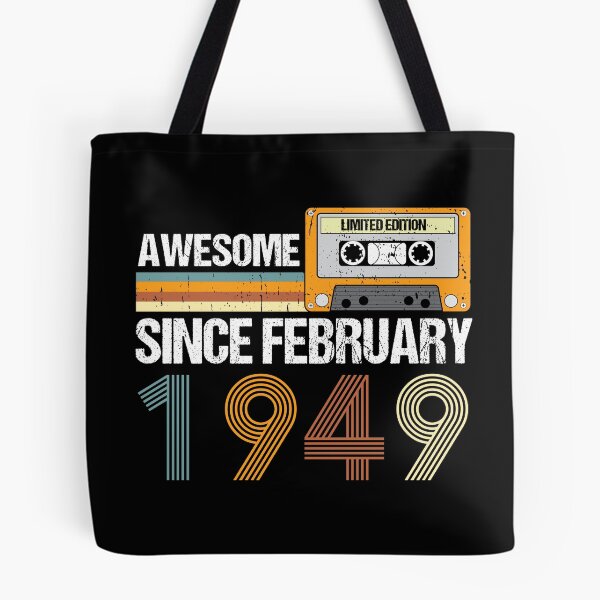 Item preview, Awesome Since February 1949 | 74th Birthday Gifts | 74 Years Old Gifts designed and sold by AMINE  ★★★★★.