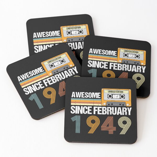 Item preview, Awesome Since February 1949 | 74th Birthday Gifts | 74 Years Old Gifts designed and sold by AMINE  ★★★★★.