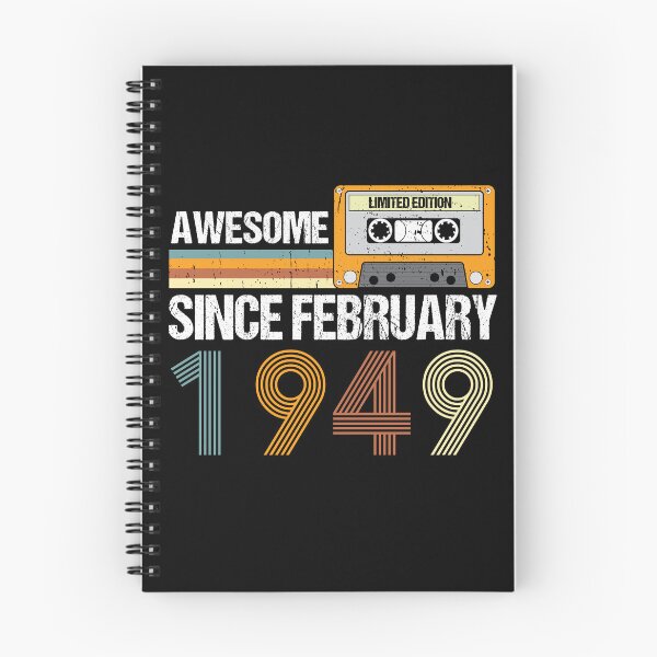Item preview, Awesome Since February 1949 | 74th Birthday Gifts | 74 Years Old Gifts designed and sold by AMINE  ★★★★★.