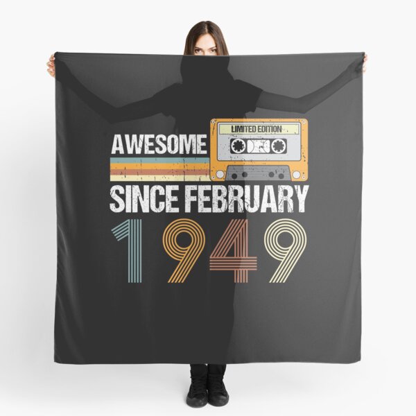 Item preview, Awesome Since February 1949 | 74th Birthday Gifts | 74 Years Old Gifts designed and sold by AMINE ★★★★★.