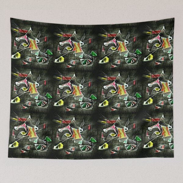 Item preview, abstract cat designed and sold by Onur Guner Guray.