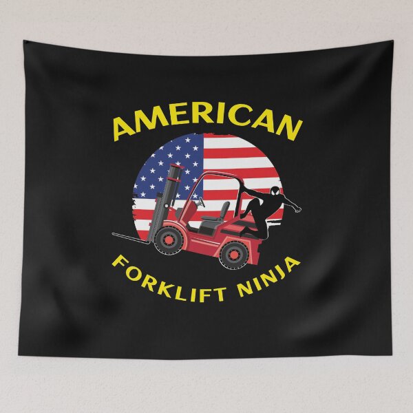 Item preview, American Forklift Ninja RY designed and sold by TeamsterLife.