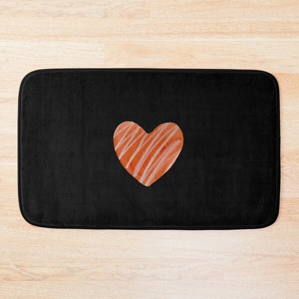 Item preview, Light red textured heart watercolor hand drawn black designed and sold by Yana Mustafina | Boho Soulful Designs.
