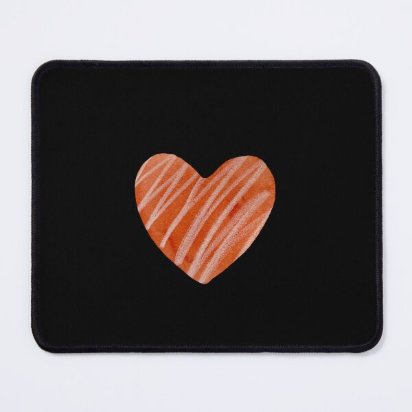 Item preview, Light red textured heart watercolor hand drawn black designed and sold by Yana Mustafina | Boho Soulful Designs.