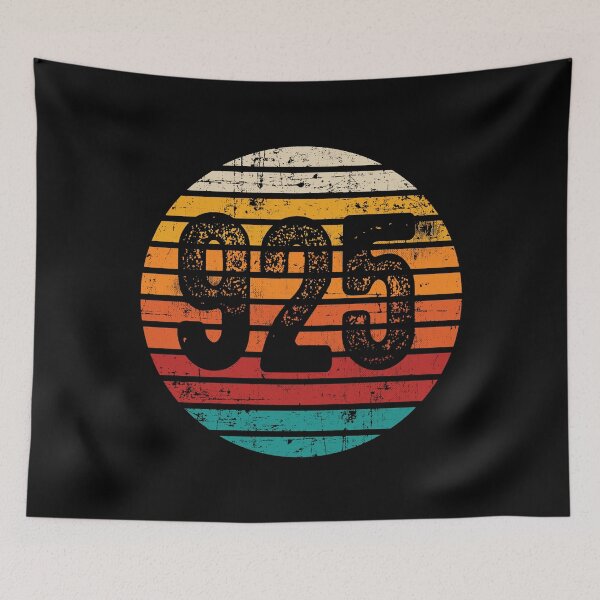 Item preview, Distressed Vintage Sunset 925 Area Code designed and sold by Gold Wings Tees.