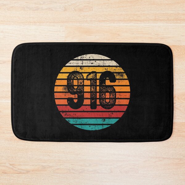 Item preview, Distressed Vintage Sunset 916 Area Code designed and sold by Gold Wings Tees.