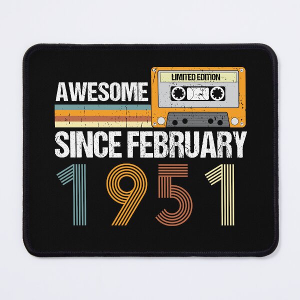 Item preview, Awesome Since February 1951 | 72th Birthday Gifts | 72 Years Old Gifts designed and sold by AMINE ★★★★★.