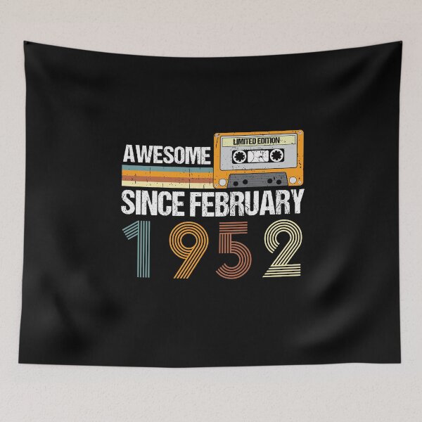 Item preview, Awesome Since February 1952 | 71th Birthday Gifts | 71 Years Old Gifts designed and sold by AMINE  ★★★★★.