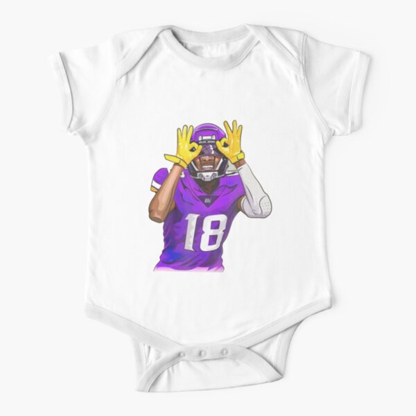 Justin Jefferson Baby Clothes, Minnesota Football Kids Baby Onesie