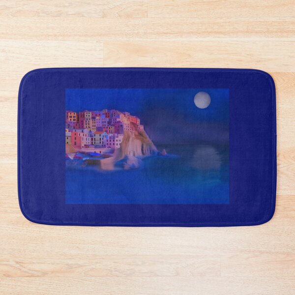Item preview, Italian town Amalfi Coast at night designed and sold by QuirkyArtz.