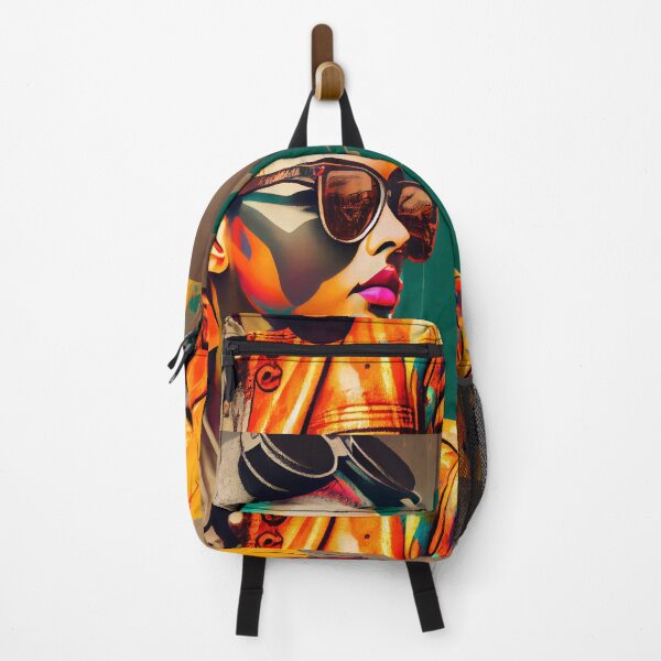 Item preview, Girl with sunglasses, Colorful Graffiti retro fashion designed and sold by vallverduDESIGN.