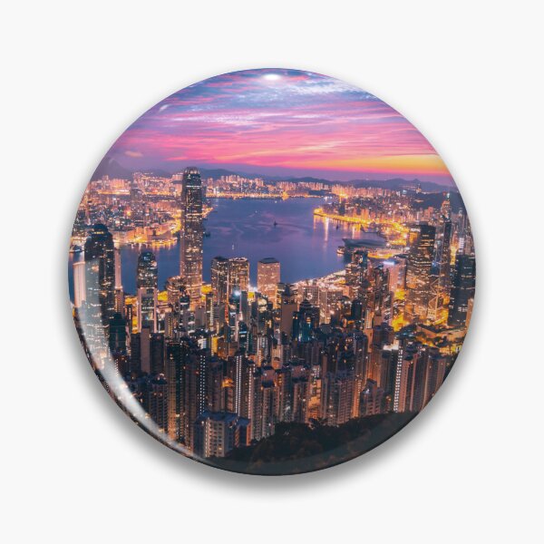 Item preview, Hong Kong, China, City Skyline, Sunset City Views designed and sold by newburyboutique.