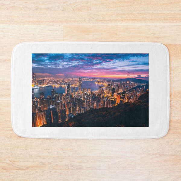 Item preview, Hong Kong, China, City Skyline, Sunset City Views designed and sold by newburyboutique.