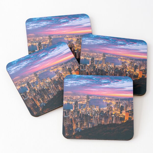Item preview, Hong Kong, China, City Skyline, Sunset City Views designed and sold by newburyboutique.