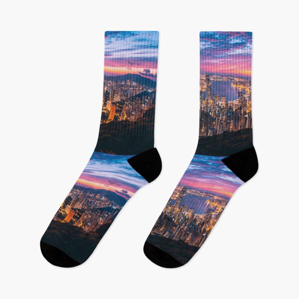 Item preview, Hong Kong, China, City Skyline, Sunset City Views designed and sold by newburyboutique.