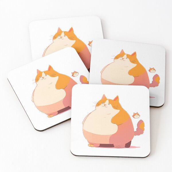 Item preview, Cute chibi fat cat pastel colors designed and sold by KartoffelKiwi.