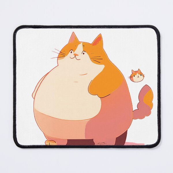 Item preview, Cute chibi fat cat pastel colors designed and sold by KartoffelKiwi.