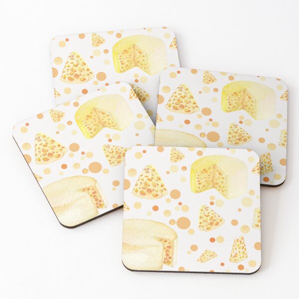 Item preview, Sweet dreams are made of cheese - cheese pattern on white background designed and sold by Wolshebnaja.