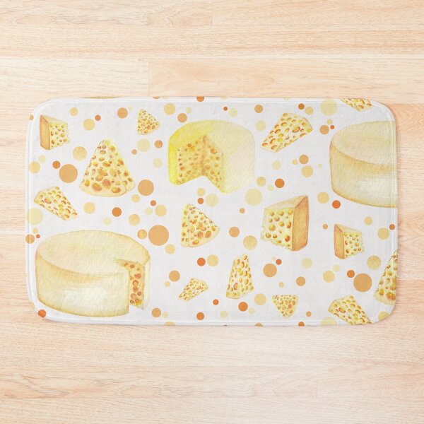 Item preview, Sweet dreams are made of cheese - cheese pattern on white background designed and sold by Wolshebnaja.