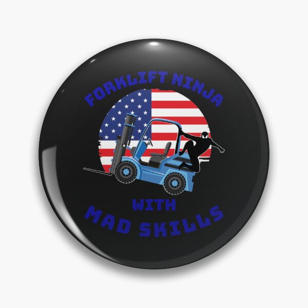 Item preview, Forklift Ninja With Mad Skills BB designed and sold by TeamsterLife.