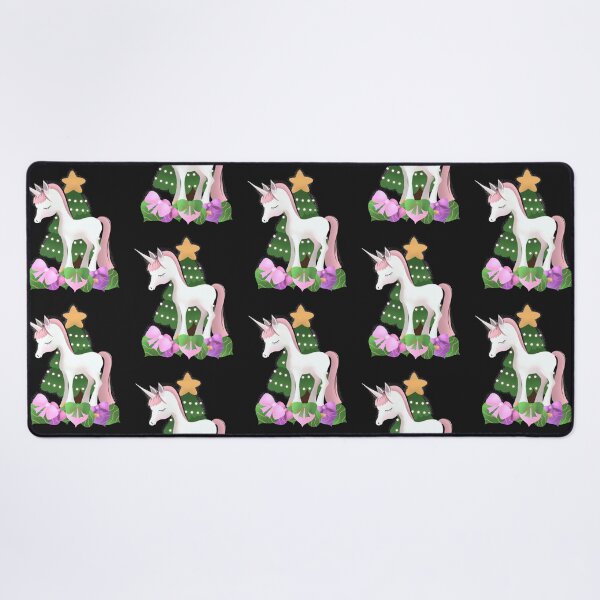 Item preview, Norwegian Fjord Horse Unicorn with Christmas Tree and Ornaments designed and sold by cuteunicornshop.