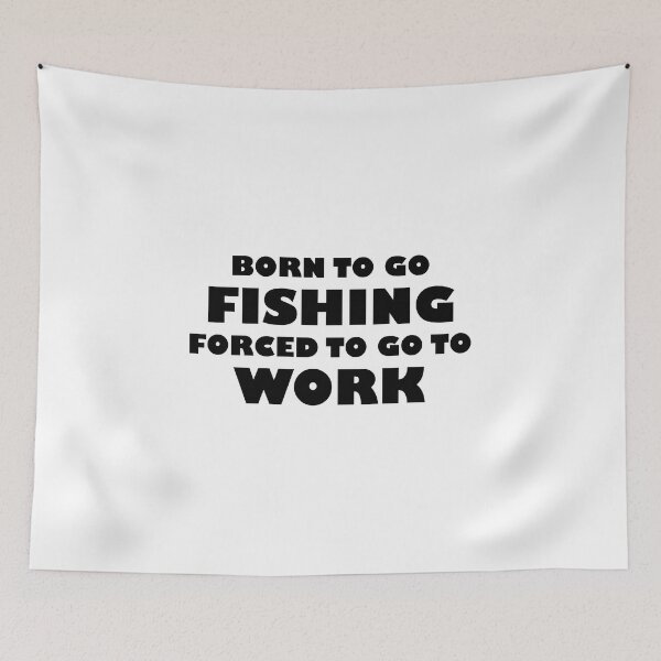 Item preview, Born To Go Fishing Forced To Go To Work Funny Golf Gifts On Birthday designed and sold by Celtec Designer ⭐⭐⭐⭐⭐.