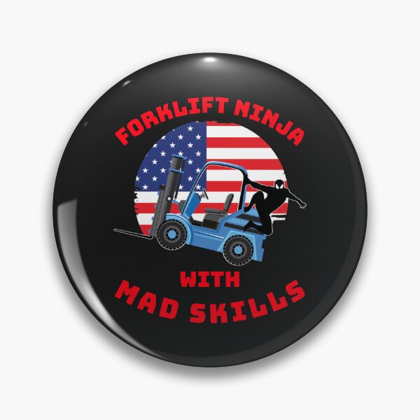 Item preview, Forklift Ninja With Mad Skills BR designed and sold by TeamsterLife.