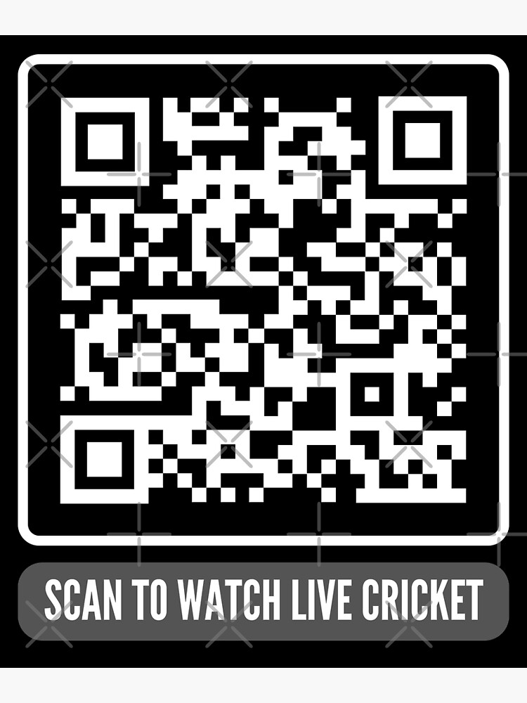 "Scan to Watch Live Cricket QR Code Prank" Poster for Sale by