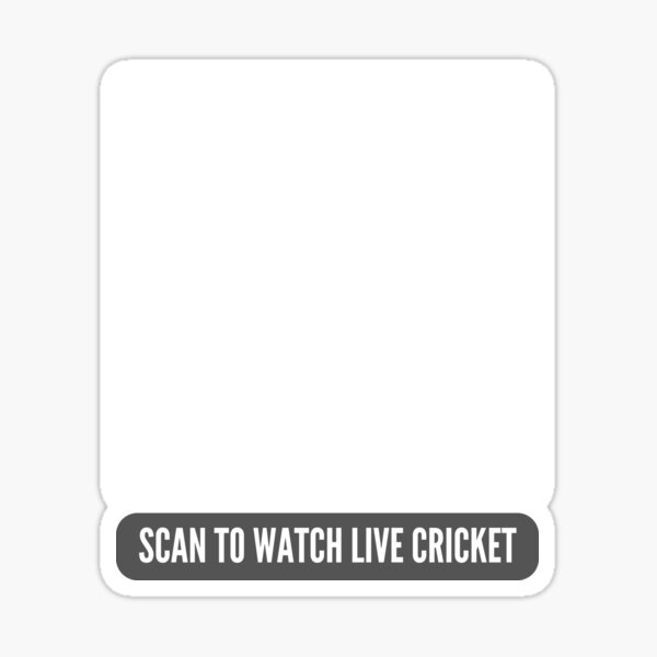 "Scan to Watch Live Cricket QR Code Prank" Sticker for Sale by