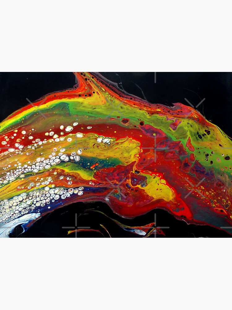 "Ignite Red & Yellow Flow Art" Sticker for Sale by LaylaGriffinArt