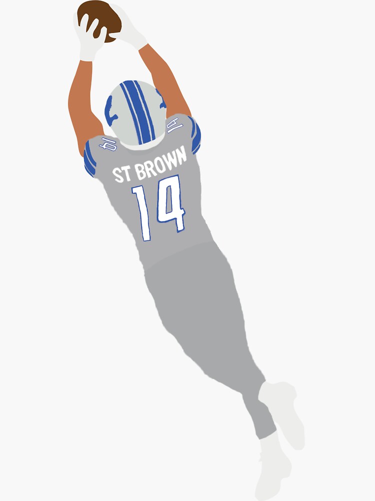 Detroit Lions Amon-Ra St. Brown Sticker for Sale by One Pride Design