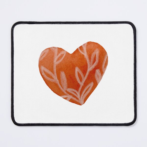 Item preview, Light red textured heart watercolor hand drawn designed and sold by Yana Mustafina | Boho Soulful Designs.