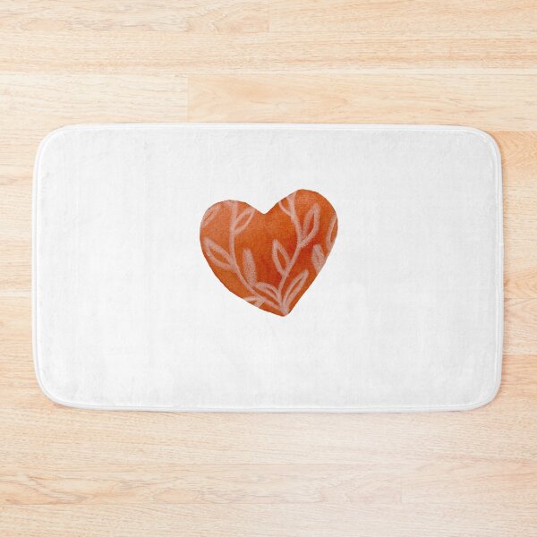 Item preview, Light red textured heart watercolor hand drawn designed and sold by Yana Mustafina | Boho Soulful Designs.